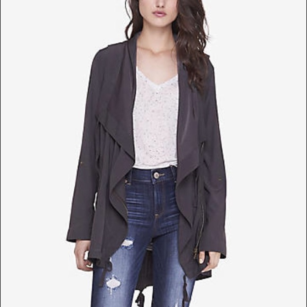 Express drapery anorak parka